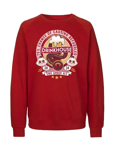 Befuddled Sin Amber Ale - cult, flesh, aesthetic, cute, kawaii, animal, the lamb, beer, geek, nerd, otaku, the one who waits, the cult, beer, video game, gaming, indie game, game - Fairtrade Sweatshirt