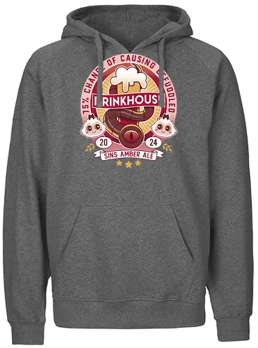 Befuddled Sin Amber Ale - cult, flesh, aesthetic, cute, kawaii, animal, the lamb, beer, geek, nerd, otaku, the one who waits, the cult, beer, video game, gaming, indie game, game - Fairtrade Hoodie