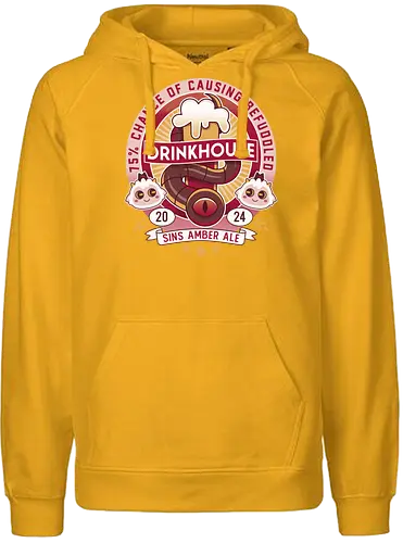 Befuddled Sin Amber Ale - cult, flesh, aesthetic, cute, kawaii, animal, the lamb, beer, geek, nerd, otaku, the one who waits, the cult, beer, video game, gaming, indie game, game - Fairtrade Hoodie