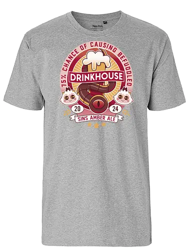 Befuddled Sin Amber Ale - cult, flesh, aesthetic, cute, kawaii, animal, the lamb, beer, geek, nerd, otaku, the one who waits, the cult, beer, video game, gaming, indie game, game - Fairtrade T-Shirt