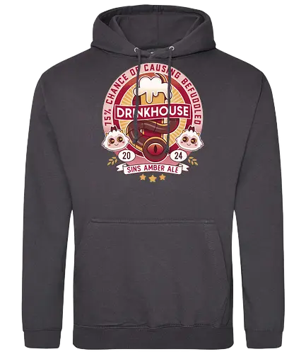Befuddled Sin Amber Ale - cult, flesh, aesthetic, cute, kawaii, animal, the lamb, beer, geek, nerd, otaku, the one who waits, the cult, beer, video game, gaming, indie game, game - Standard Hoodie