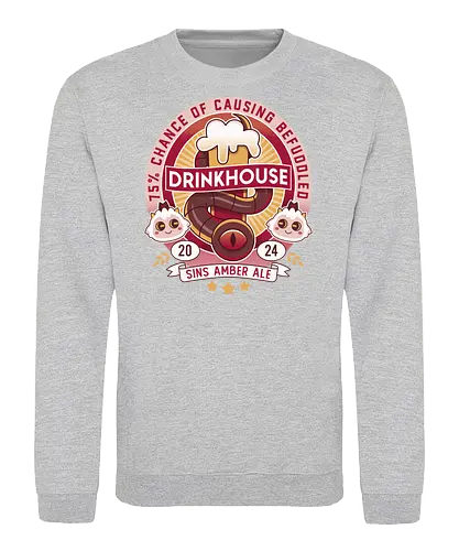Befuddled Sin Amber Ale - cult, flesh, aesthetic, cute, kawaii, animal, the lamb, beer, geek, nerd, otaku, the one who waits, the cult, beer, video game, gaming, indie game, game - Sweatshirt