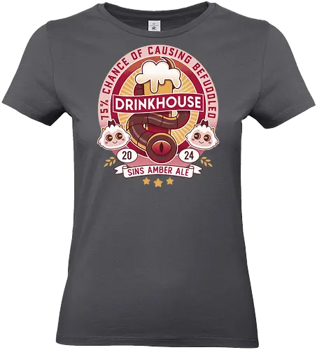Befuddled Sin Amber Ale - cult, flesh, aesthetic, cute, kawaii, animal, the lamb, beer, geek, nerd, otaku, the one who waits, the cult, beer, video game, gaming, indie game, game - Standard T-Shirt (Women)