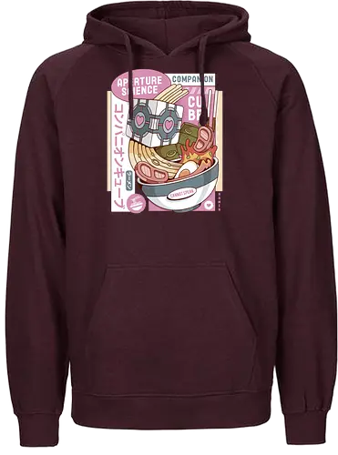 Science Cube Ramen - portal, companion cube, portal 2, portal revolution, aperture laboratories, aperture science, half life, ramen, noodles, the cake is a lie, love, glados, ramen, gaming, video games, gamer, chell,  - Fairtrade Hoodie