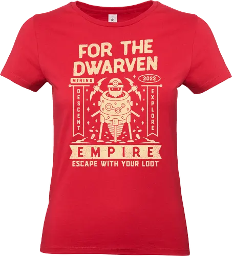Escape With Your Loot - below, the stone, dwarven, dwarf, mine, mining, descent, roguelike, roguelite, indie game, gamer, gaming, video games, rpg, jrpg, adventure,  - Standard T-Shirt (Women)