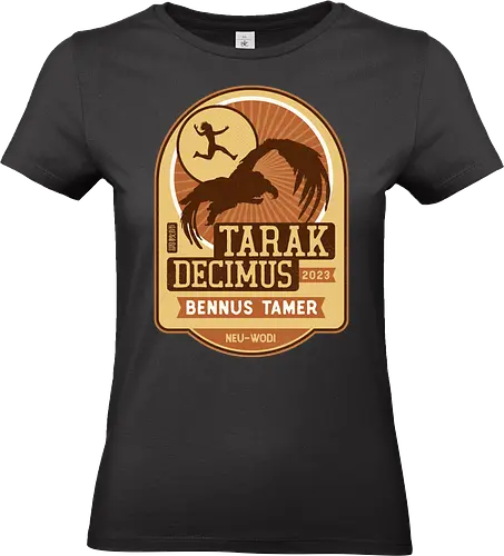 Tarak Decimus Emblem - rebel, moon, movie, film, science fiction, rebel moon a child of fire, jimmy, space, adventure, TV, kora, nemesis, tarak decimus, atticus noble, veldt resistance, fantasy - Standard T-Shirt (Women)