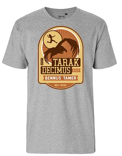 Tarak Decimus Emblem - rebel, moon, movie, film, science fiction, rebel moon a child of fire, jimmy, space, adventure, TV, kora, nemesis, tarak decimus, atticus noble, veldt resistance, fantasy - Fairtrade T-Shirt