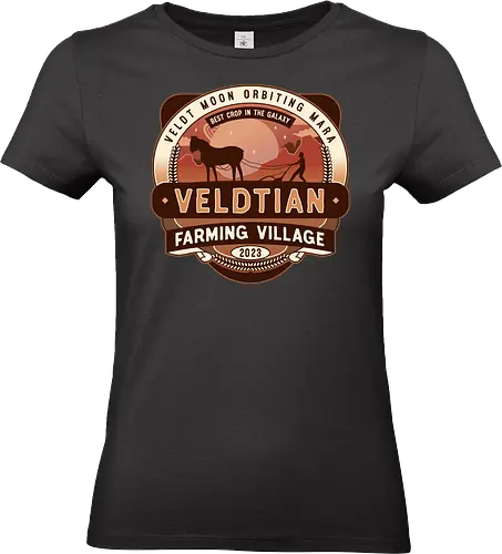 Veldtian Farming Village Emblem - rebel, moon, a child of fire, movie, film, science fiction, rebel moon a child of fire, jimmy, space, adventure, TV, kora, nemesis, tarak decimus, atticus noble, veldt resistance, fantasy - Standard T-Shirt (Women)