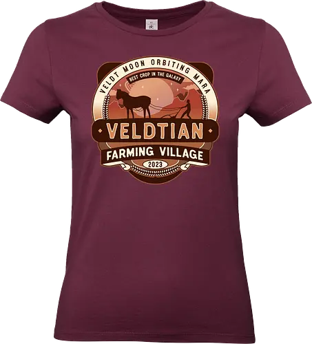 Veldtian Farming Village Emblem - rebel, moon, a child of fire, movie, film, science fiction, rebel moon a child of fire, jimmy, space, adventure, TV, kora, nemesis, tarak decimus, atticus noble, veldt resistance, fantasy - Standard T-Shirt (Women)