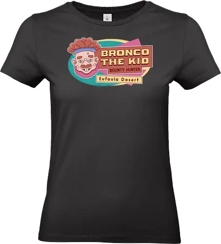 Bronco The Kid Emblem - my time, at sandrock, my time at portia, indie game, gaming, gamer, video games, fang, farming simulator, rpg, adventure, harvest, sand, wild yakmel, pen, hazardous ruins - Standard T-Shirt (Women)