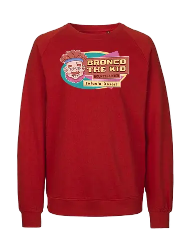 Bronco The Kid Emblem - my time, at sandrock, my time at portia, indie game, gaming, gamer, video games, fang, farming simulator, rpg, adventure, harvest, sand, wild yakmel, pen, hazardous ruins - Fairtrade Sweatshirt