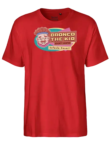 Bronco The Kid Emblem - my time, at sandrock, my time at portia, indie game, gaming, gamer, video games, fang, farming simulator, rpg, adventure, harvest, sand, wild yakmel, pen, hazardous ruins - Fairtrade T-Shirt