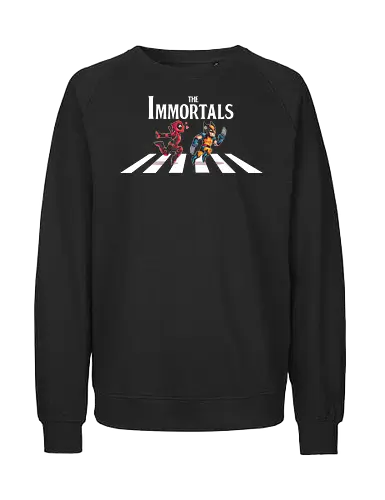 The Immortals - Antihero, Superhero, comics, abbey road, beatles, merc - Fairtrade Sweatshirt
