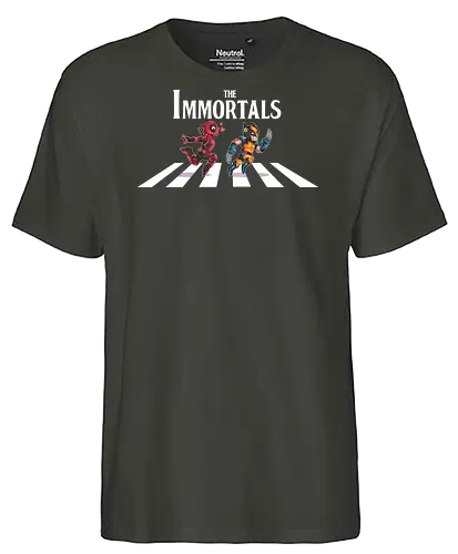 The Immortals - Antihero, Superhero, comics, abbey road, beatles, merc - Fairtrade T-Shirt