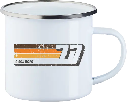 A New Hope - Space Opera, 77, luke skywalker, vintage, retro, a new hope, empire - Enamel Mug