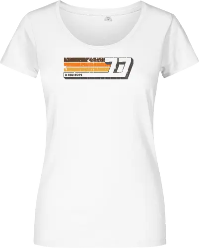 A New Hope - Space Opera, 77, luke skywalker, vintage, retro, a new hope, empire - Women T-Shirt