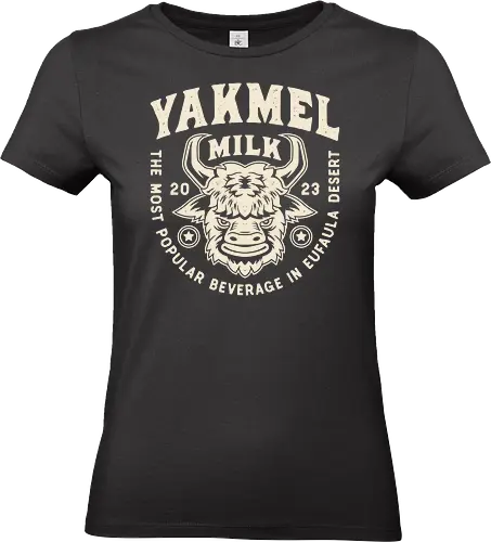  Yakmel Milk Crest - my time, at sandrock, my time at portia, indie game, gaming, gamer, video games, fang, farming simulator, rpg, adventure, harvest, sand, wild yakmel, pen, hazardous ruins - Standard T-Shirt (Women)