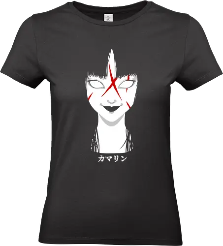 The Selfish Woman - Aesthetic, Angry, Anime, Gamer, Gift, Dark, Horror, Cursed, Monster, Power, Devil, Japanese Art, Manga Style, Demon, Manga, Zylixzen, Aggressive, Fighter, Otaku, Red, Warrior - Standard T-Shirt (Women)