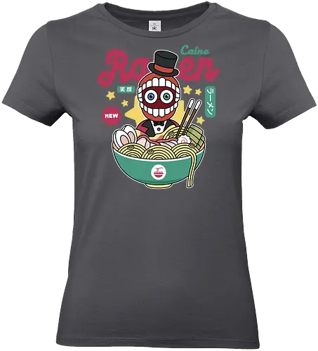 Ringleader Caine Ramen - the amazing, digital circus, pomni, jax, kinger, zooble, ragatha, gangle, digital circus, the amazing circus, tadc, clown, jester, cartoon, kaufmo, ramen - Standard T-Shirt (Women)