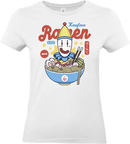 Kaufmo Clown Ramen - the amazing, digital circus, pomni, jax, kinger, zooble, ragatha, gangle, digital circus, the amazing circus, tadc, clown, jester, cartoon, kaufmo, ramen - Standard T-Shirt (Women)