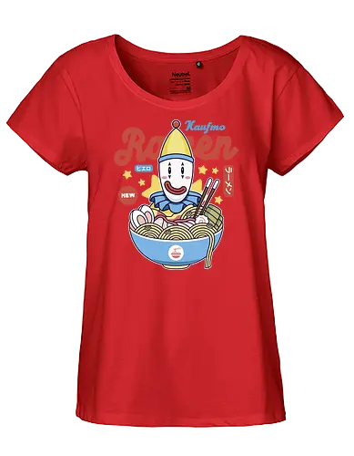 Kaufmo Clown Ramen - the amazing, digital circus, pomni, jax, kinger, zooble, ragatha, gangle, digital circus, the amazing circus, tadc, clown, jester, cartoon, kaufmo, ramen - Fairtrade Girl Shirt