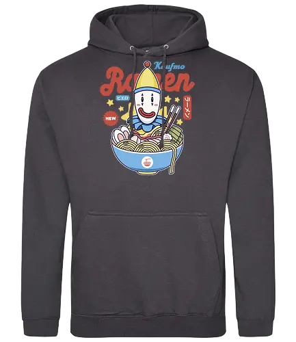 Kaufmo Clown Ramen - the amazing, digital circus, pomni, jax, kinger, zooble, ragatha, gangle, digital circus, the amazing circus, tadc, clown, jester, cartoon, kaufmo, ramen - Standard Hoodie