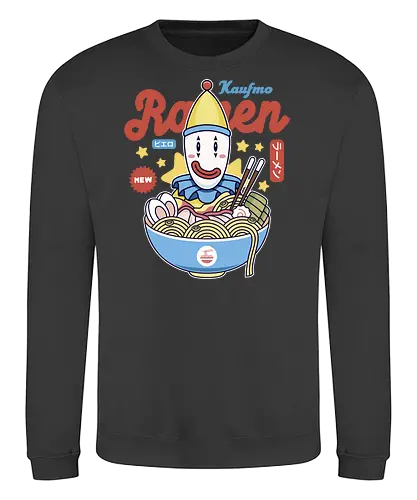 Kaufmo Clown Ramen - the amazing, digital circus, pomni, jax, kinger, zooble, ragatha, gangle, digital circus, the amazing circus, tadc, clown, jester, cartoon, kaufmo, ramen - Sweatshirt