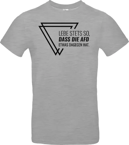 Lebe stets so... - schwarz