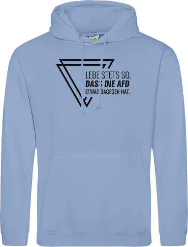 Lebe stets so... - schwarz - Standard Hoodie