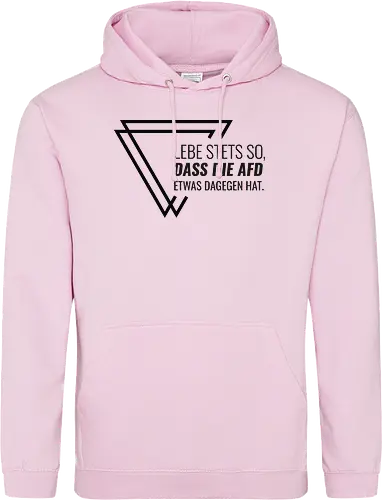 Lebe stets so... - schwarz - Standard Hoodie