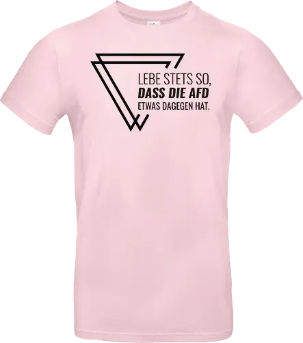 Lebe stets so... - schwarz