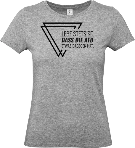Lebe stets so... - schwarz - Standard T-Shirt (Women)