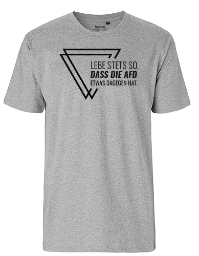 Lebe stets so... - schwarz - Fairtrade T-Shirt