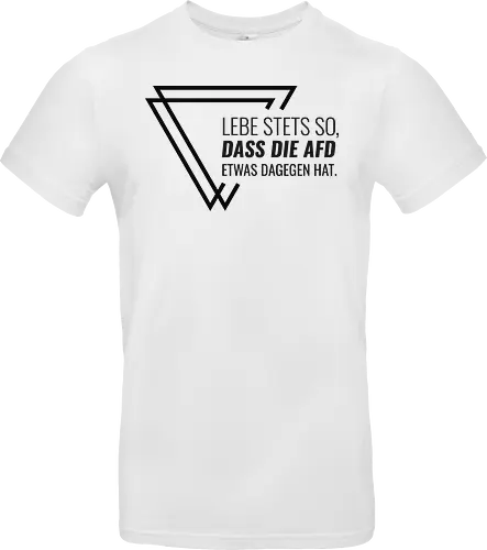 Lebe stets so... - schwarz