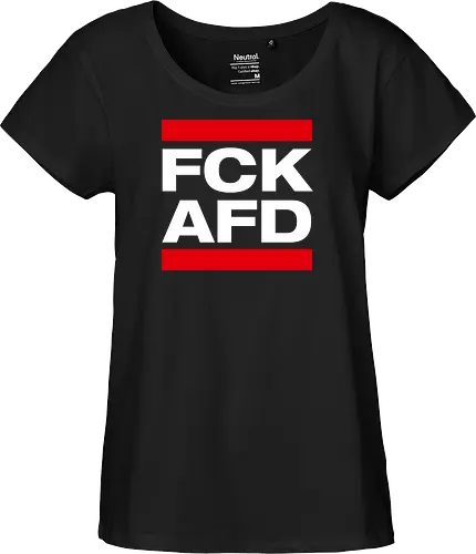 FCK AFD - weiß - Fairtrade Girl Shirt