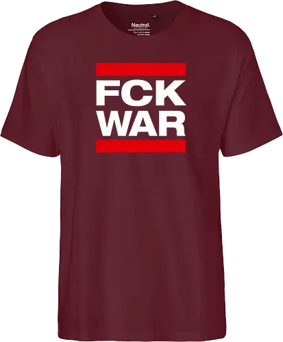 FCK WAR - weiß - Fairtrade T-Shirt