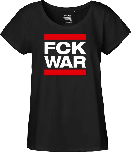 FCK WAR - weiß - Fairtrade Girl Shirt