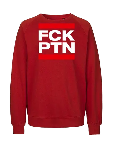 FCK PTN - weiß - Fairtrade Sweatshirt