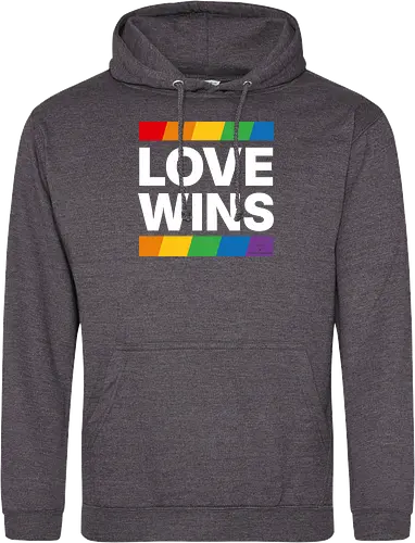 LOVE WINS - weiß - Standard Hoodie