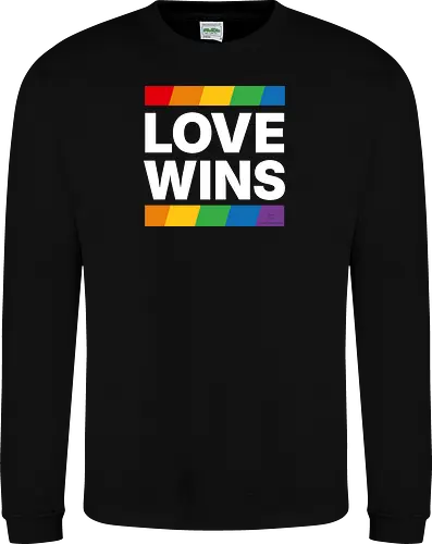 LOVE WINS - weiß - Sweatshirt