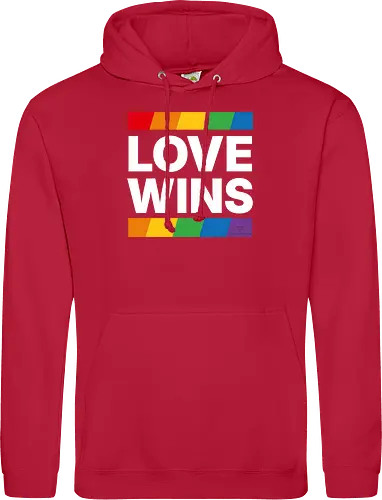 LOVE WINS - weiß - Standard Hoodie