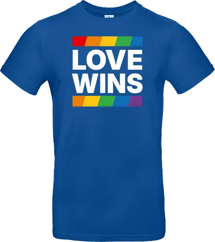 LOVE WINS - weiß - Standard T-Shirt