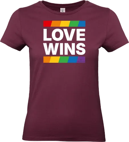 LOVE WINS - weiß - Standard T-Shirt (Women)