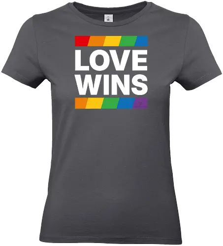 LOVE WINS - weiß - Standard T-Shirt (Women)