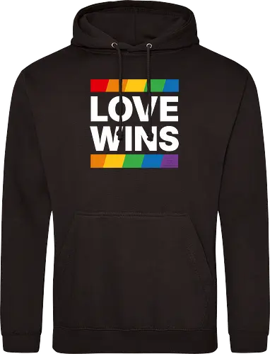 LOVE WINS - weiß - Standard Hoodie