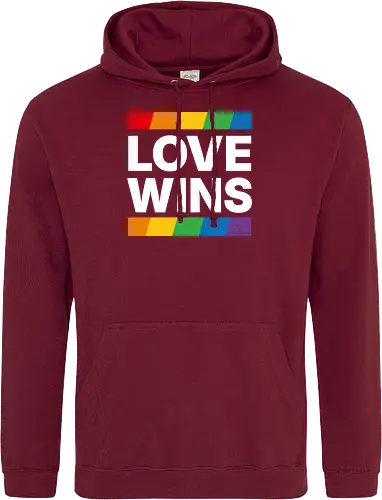 LOVE WINS - weiß - Standard Hoodie