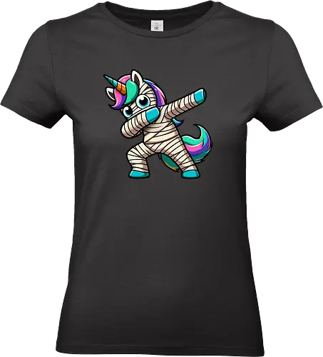 Unicorn mummy - dab, colorful, cartoon, costume, dance, rainbow, cute, unicorn, mummy - Standard T-Shirt (Women)