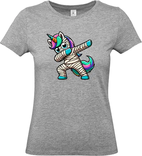 Unicorn mummy - dab, colorful, cartoon, costume, dance, rainbow, cute, unicorn, mummy - Standard T-Shirt (Women)