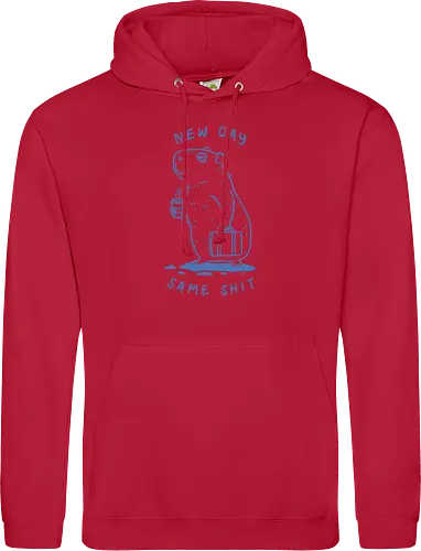 Lazy Morning - capy, capybara, lazy morning, morning coffee, coffee, i hate monday, capy coffee, minimalist - Standard Hoodie