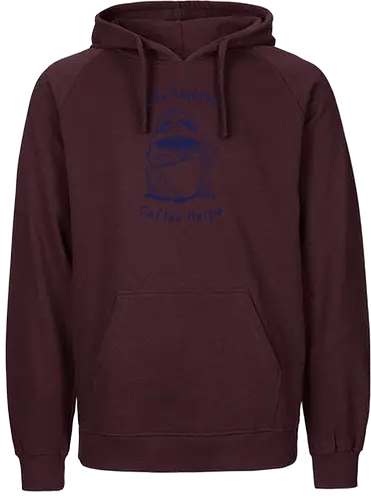 Life Happens Coffee Helps  - sloth life, sloth, coffee, life happens, coffee helps, minimalist, linocut - Fairtrade Hoodie